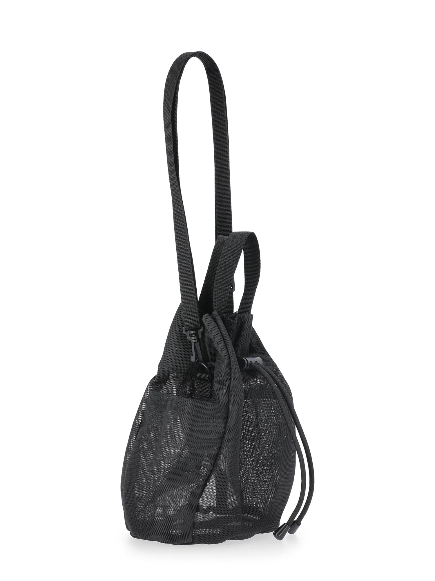 No Boundaries Women's Drawstring Crossbody, Black
