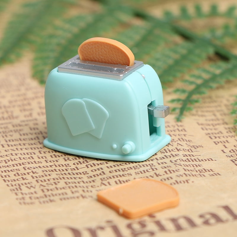 Dollhouse Simulation Mini Toaster Miniature Toy Model Kitchen Scene DecoratiCW 