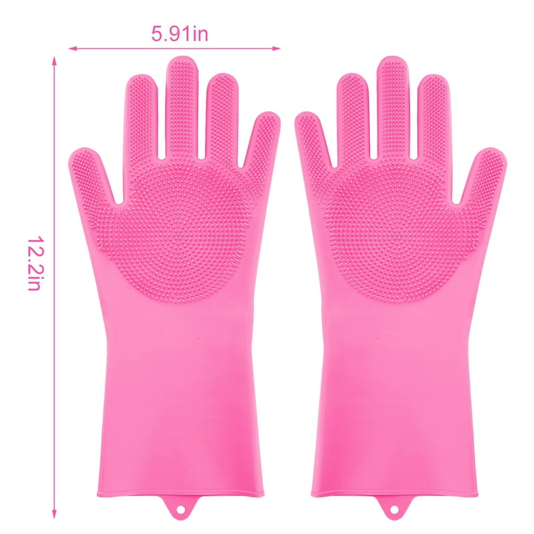 Department Store Dishwashing Cleaning Gloves Magic Silicone Rubber Dish  Washing Glove For Household Scrubber Kitchen Clean Tool Scrub