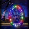 thumbnail image 1 of HLONK LED Bike Lights 2 Pack  Bike Wheels Lights for Boys Accesories for bycicle for Night Riding Battery Powered (Included) - Multicolor, 1 of 6