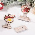 thumbnail image 3 of 2 regalos navideños para niños, alce de madera ensamblado, decoración navideña para el hogar, adorno navideño, 3 of 5