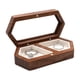 thumbnail image 1 of Porta Anillos De Madera Con Tapa Transparente, Dos Ranuras, Joyero, Porta Joyas De Nogal Para Parejas, Porta Anillos Portátil Para Parejas, Porta Anillos De Boda Para Bodas., 1 of 7