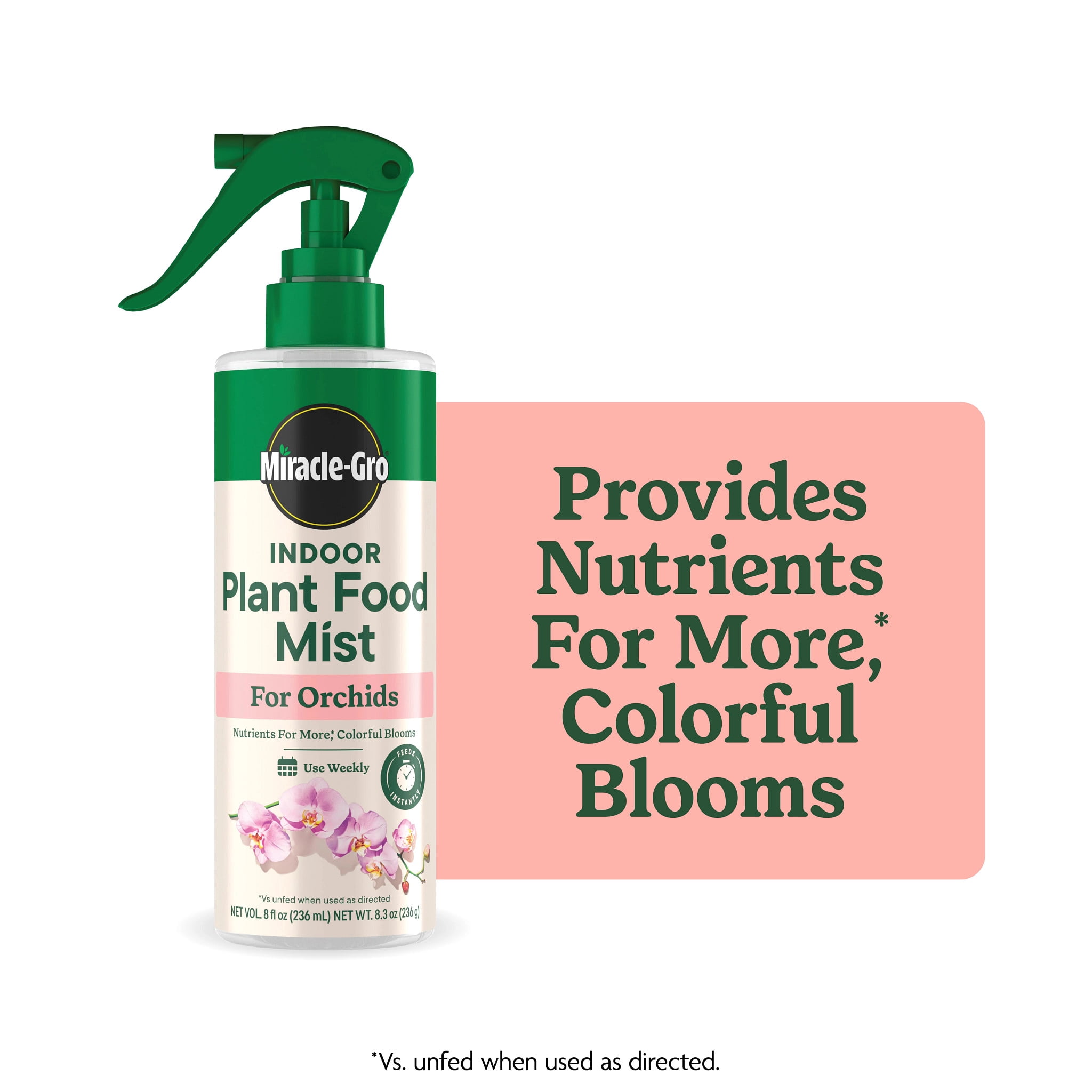 Miracle-Gro, Indoor Plant Food Mist for Orchids, 8 fl oz, feeds
