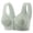 Green, variant on Front Closure Bra for Women Without Underwire Full Coverage Comfort Fit Support for Middle Aged And Elderly Large Size Plus Size