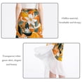 thumbnail image 2 of Tangerine Stylish Chiffon Beach Skirt Summer Dress with Polyester Straps, 2 of 6