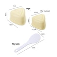 thumbnail image 2 of Inteprter Molde de bola de arroz triangular, molde de Sushi, molde de Bento de arroz para niños, molde de arroz de algas marinas Nori Cocina y Comedor Inteprter HA017869-00, 2 of 6