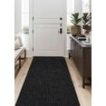 thumbnail image 2 of BESTVUE Area Runner Rug Outdoor Non Slips Carpet Runners Indoor Utility Rugs Mat for Kitchen Hallway Entryway Garage with Rubber Backing Striped Black 3ft x 10ft, 2 of 7