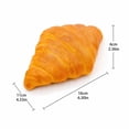 thumbnail image 3 of Croissant Shaped Slow Rising Squishy Toy, Soft Squeeze Stress Relief Fidget Toy for Desktop Office Decor, 3 of 9
