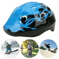 thumbnail image 4 of Casco de seguridad para ciclismo de espuma transpirable con cierre de velcro ajustable, color azul, 4 of 11