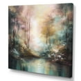 thumbnail image 2 of DESIGN ART Designart "Whimsical Stream" Landscape Mountains Canvas Prints 16 in. wide x 16 in. high, 2 of 5