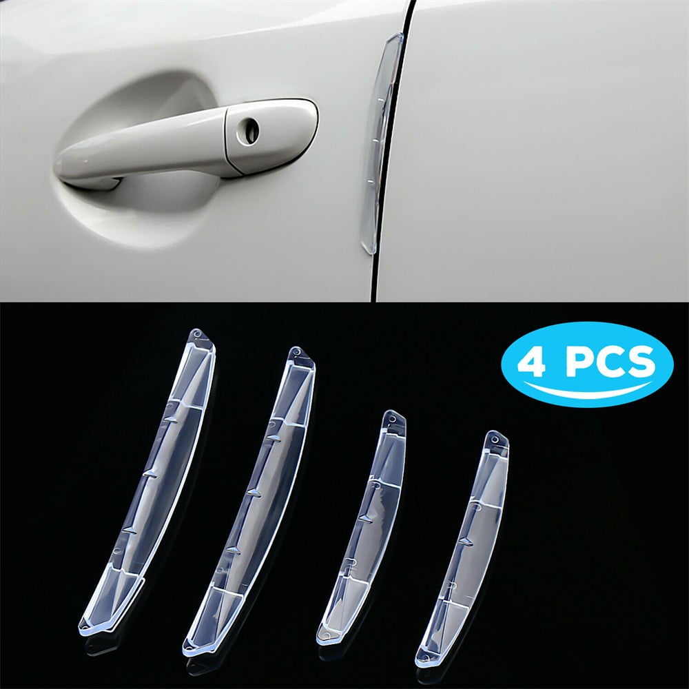 Universal Car Door Sill Protector Silver Carbon Fiber Edge Guard Strip  5cm*1m