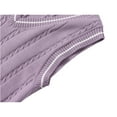 thumbnail image 5 of CCRFTGI Boys and Girls Sweater Vest 5-12Y Casual Knit Vest Comfort Uniform Regular Fit Fall Winter Pullover Top Purple 9-10Y, 5 of 8
