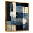 thumbnail image 2 of Designart "Blue Azure Geometric Collage" Abstract Framed Wall Art - Modern Blue Abstract Collages Entryway Framed Wall Art Print, 2 of 6