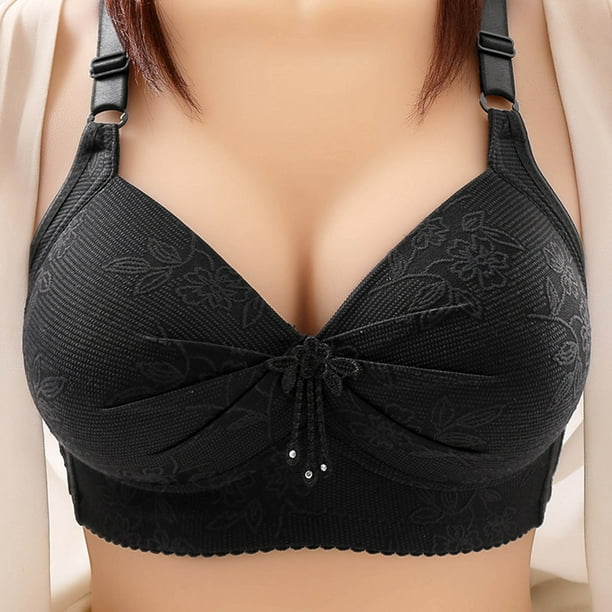 Fall Savings Clearance 2023! TUOBARR Front Closure Bras for Women,Woman's  Gathered Together Large Size Daily Bra Underwear No Rims Black