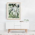 thumbnail image 3 of Exotic Blue Peacocks Birds Jungle Landscape 1 - Painting Botanical Butterfly Tropical Wildlife Illustration Nature Unframed Wall Art Print 8 x 10 inches, 3 of 4