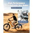 thumbnail image 6 of PUCKIPUPPY 26" Electric Bikes for Adults 28 mph Max Speed 1350W Peak up to 80Miles Range Fat Tire Full Suspension Ebikes 48V 20AH Battery 8 Speed off Road E-Mountain Bikes, Comply with UL2849 By SGS, 6 of 11
