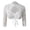 White1, variant on Girls White Lace Crop Top, Kids Elegant Off Shoulder and Long Sleeve Lace Blouse, Versatile Solid Layering Inner Shirt for Casual Daily Wear(White1,9-10 Years)