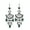 Green, variant on Eosunjian 1 Pair Dangle Earrings Bohemian Retro Ethnic Style Long Tassel All-match Decoration Faux Crystal Women Hollow Fan-shaped Drop Earrings Jewelry Gift for Dating Black