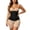 Black, variant on Womens Waist Trimmer Belt Tummy Control Waist Cinching Back Support Comfortable Shapers Light Purple S