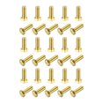thumbnail image 1 of Unique Bargains Brass Hex Bolts, M5x14mm 30 Pack Fully Thread Grade 4.8 Machine Screws, 1 of 4