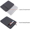 thumbnail image 2 of Mosiso Polyester Vertical Style Water Repellent Laptop Sleeve Case Bag Cover with Pocket for 11.6-12.3 inch, MacBook Air 11 inch, Space Gray, 2 of 5