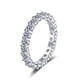 thumbnail image 1 of Joyería de plata de ley 925 XianweiShao chapada en oro pt950 para mujer anillo de moissanita círculo completo No. 8, 1 of 1