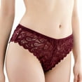 thumbnail image 4 of Fewfanhot Women Lace Hipster Underwear 3 Pack, Mid‑Rise Stretch Ladies Panties, Breathable Daily Wear Underpants for Women, 4 of 8