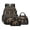 Aztec Bear Southwest American Tribal, variant on Ladybug Print Backpack for Boys Girls Kids 3 Pack School Bag with Lunch Box Pencil Case Set Middle High School Bookbag Travel Daypack Satchel Shoulder Bags