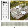 thumbnail image 3 of Sage Green Plaid Table Runner Gingham Checked Minimalist Modern Tablerunners 13 x 70 Inch, Table Decorations Tabletop Scarf for Summer Gathering Holiday Farmhouse Kitchen Dining Decor, 3 of 8