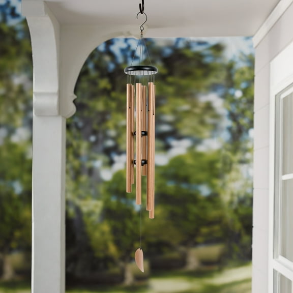 Mainstays 50.4"H Wood Metal Outdoor Wind Chime