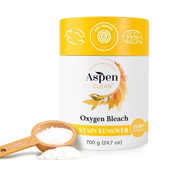 Quitamanchas con lejía oxigenada AspenClean Zero Plastic, 45 cargas
