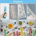 thumbnail image 6 of WLGJL 200 PCS 8.66*2.36"Disposable Popsicle Mold Bags with Zip Seals, for DIY Ice Pops, Yogurt, Juice & Fruit Smoothies, Includes Funnel, 6 of 6
