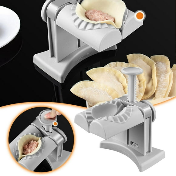 WIFKLSIIPG Head Dumpling Maker Household Automatic Dumpling Maker Manual Pressing Dumpling(Grey)