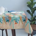 thumbnail image 4 of Coastal Beach Table Cloth Waterproof Tablecloths, Ocean Wave Summer Sea Starfish Coral Teal Beige Tablecloth Dining Table Cover for Kitchen Party Tabletop Outdoor, Rectangle Tablecloth 60x120 Inch, 4 of 9