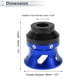 thumbnail image 4 of Protector de guardabarros de aleación de aluminio de 14mm para slider de marco de motocicleta, protección contra caídas, 46mm, 46mm, azul, negro, 2 Pcs, 4 of 7