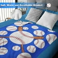 thumbnail image 5 of Yibo Baseball Gifts for Boys Blanket Flannel Soft and Comfortable Anti-static Bed Sofa Blanket, 5 of 6