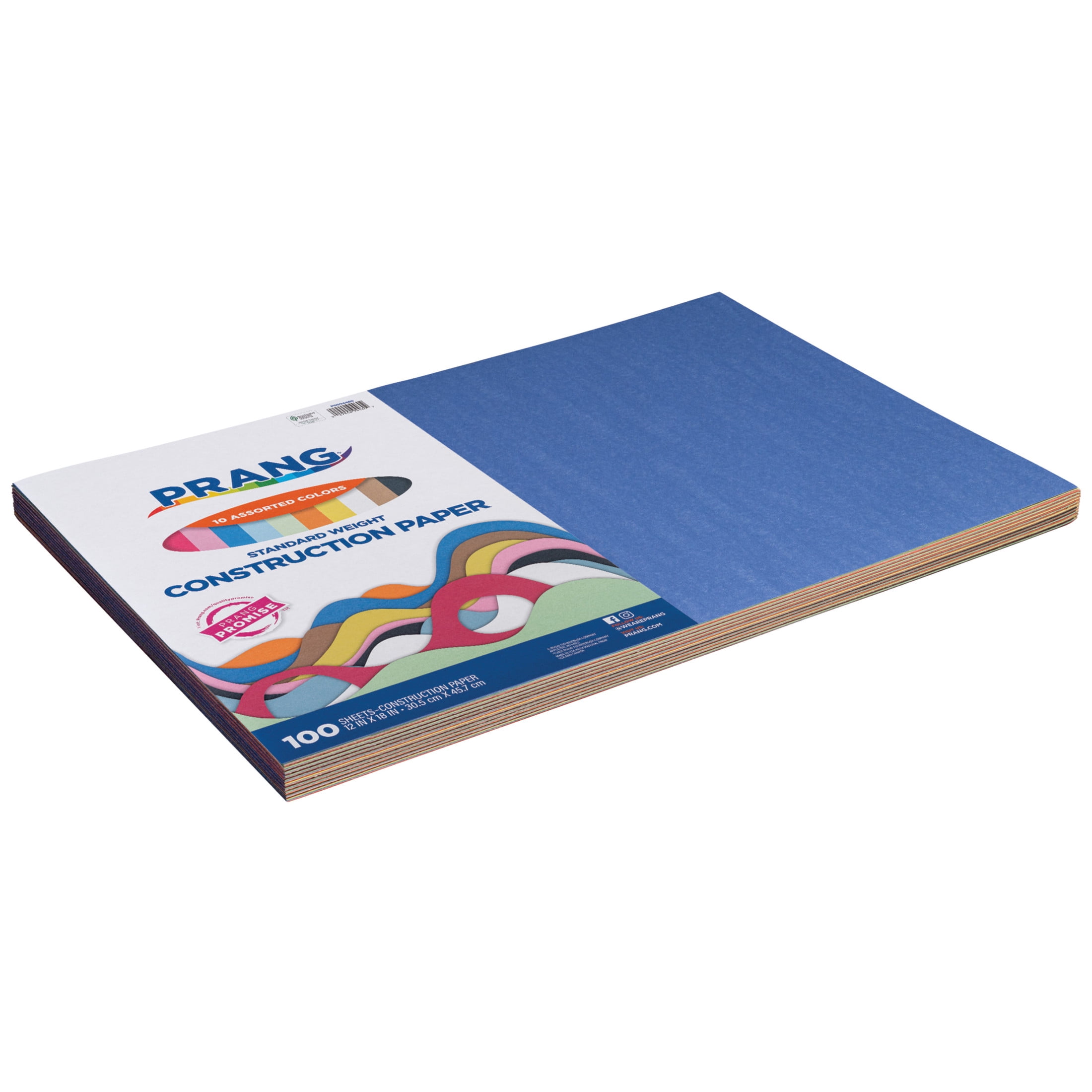 Pacon Construction Paper Value Pack, 100 Sheets, 12 in x 18 in