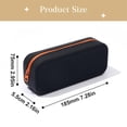 thumbnail image 3 of Large Capacity Pencil Case, Zipper Pen Pouch, Portable Pen Storage Bag, Desktop Stationery Organizer, for Office Supply Arrangement, Art Tool Storage and Craft Item Organization, by Cosmug, Black, 3 of 6
