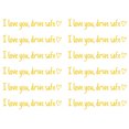 thumbnail image 1 of relayinert 12piece Drive Safe With Love Waterproof Vinyl Car Sticker For Rearview Mirror Safe Driving yellow, 1 of 6