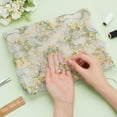 thumbnail image 3 of 2 Yards Vintage Winter Jasmine Mesh Lace Fabric Wide 51.2~63inch Embroidery Tulle Yellow Flower Sewing Lace Trim Fabrics for DIY Crafts Wedding Party Decor Curtains Sewing Dresses Bow Gift, 3 of 7