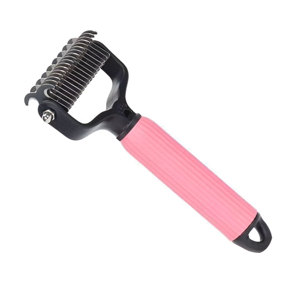 ACDANC Pet Safe Dematting Comb, Deshedding Dog Brush Cat Dematting Tool, Double-Sided Undercoat Rake for Dogs & Cats, Pet Grooming Rakes Dog Grooming Brush for Shedding