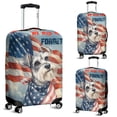 thumbnail image 2 of Patriot Schnauzer We Will Never Forget Patriotic Remembrance Day Travel Luggage Cover Miniature Schnauzer Dog Lover Suitcase Dust Protective Decor - 12014, 2 of 5
