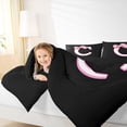 thumbnail image 4 of Erosebridal Aesthetic Coquette Bowknot 7-Piece Twin Bedding Sets For Girls,Personalized Letter C Monogrammed Kids Bedding Comforter Set,Reversible Black, 4 of 7