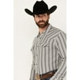 thumbnail image 2 of Blue Ranchwear Men's Freestone Striped Print Long Sleeve Snap Western Shirt Light Grey, 2 of 4