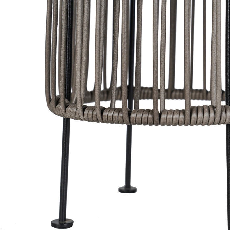 Solar Floor Lamp Outdoor, Waterproof Rattan Solar Lantern Lights for Patio, Yard, Garden, Lawn, Porch, Pathway Decorations, Auto Shut-off, Light Brown