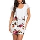 thumbnail image 3 of Vestido con estampado floral y volantes Nikou blanco talla M, 3 of 12
