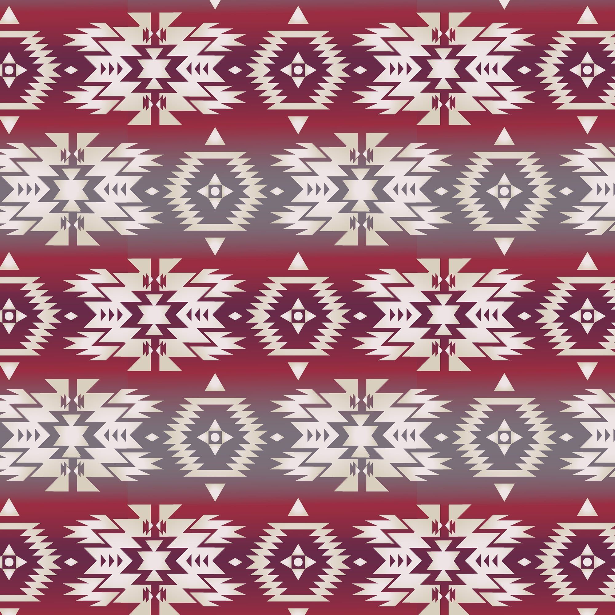 David Textiles, Inc. 44' x 1 Yard 100% Cotton Southwest Magic Precut Sewing & Craft Fabric, Red
