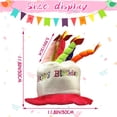 thumbnail image 2 of Sombrero de pastel de cumpleaños, sombrero de fiesta de rendimiento, decoración, disfraces, maquillaje, artículos de baile, fiesta de cumpleaños, sombrero de cumpleaños para adultos, 2 of 4