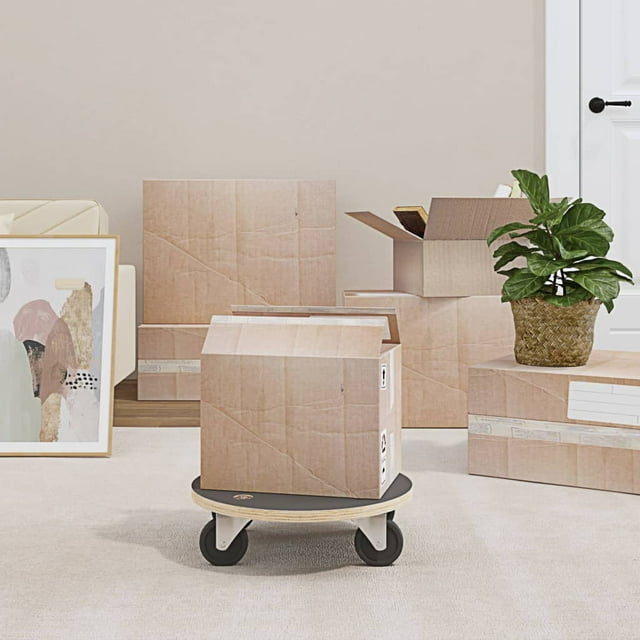 vidaXL Chariots de Transport 2 Pcs Ronds Ø38x11,5 cm