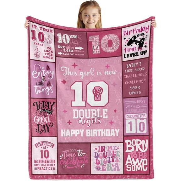 18th Birthday Present for Girls,Pink 18th Birthday Decorations for Girls Blanket,18th Birthday Present Ideas for 18 Year Old Girls,18th Birthday Decorations Throw Blanket for Teen Girls Niece 50"x60"